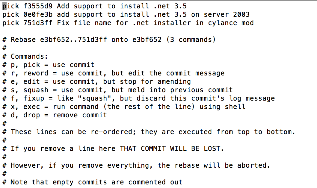 Squashing Git Commits I Don T Know Read The Manual